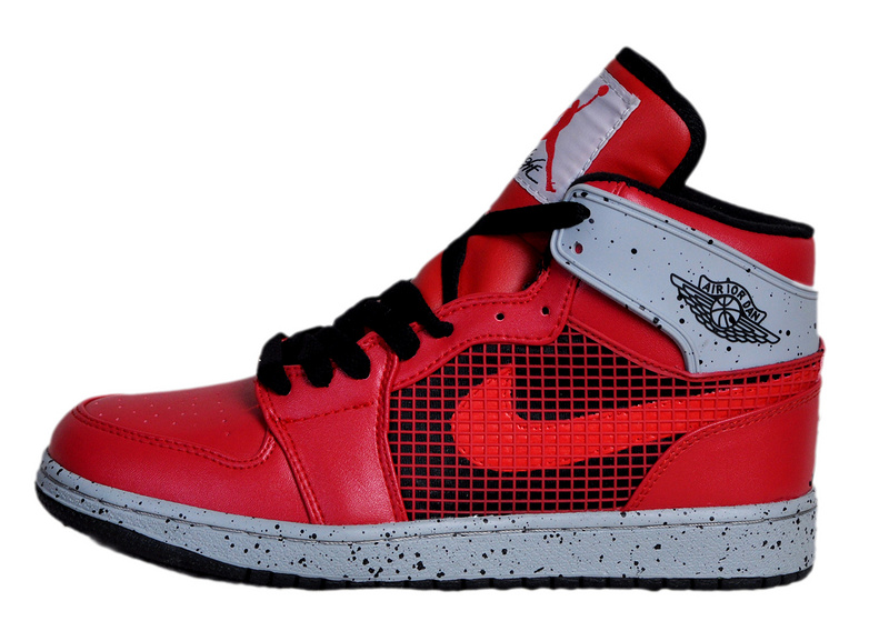 Air Jordan 1 Men Shoes Lightblue/Red Online